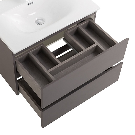 BelBagno Тумба с раковиной Kraft 39-70 подвесная Темно-Серый матовый с раковиной BB-8099-3-70 – фотография-6